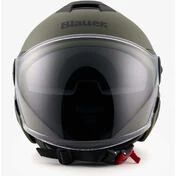 Blauer Jet Motorcycle Мотошлем Double визор DJ-01 Graphic B Green Black Matt