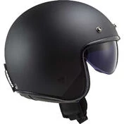 Jet Cafe Racer Motorcycle Мотошлем Ls2 OF601 BOB 2 Matt Black