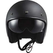 Jet Cafe Racer Motorcycle Мотошлем Ls2 OF601 BOB 2 Matt Black