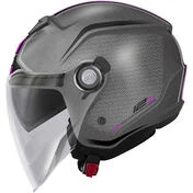 Moto Jet Мотошлем Givi 12.5F GRAPHIC TOUCH Titanium Matt Pink
