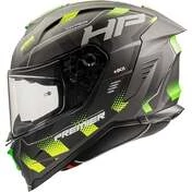 Premier Integral Motorcycle Мотошлем HYPER HP6 BM Matt Black Green Yellow