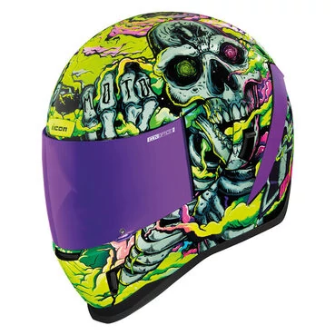 Icon Airform Hippie Dippy мотошлем фиолетовый