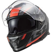 Ls2 FF800 STORM 2 RACER Full Face Motorcycle Мотошлем Matt Titanium Orange