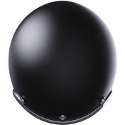 Custom Jet Stormer QUARTZ Solid Matt Black Motorcycle Мотошлем