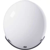 Custom Jet Stormer QUARTZ Solid White Pearl Motorcycle Мотошлем