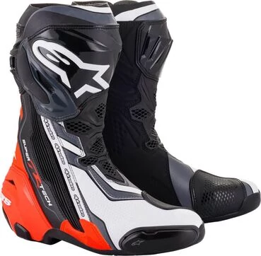 Alpinestars Supertech R Black Red-Fluo White Gray