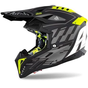 Airoh Aviator 3 Rampage Grey print