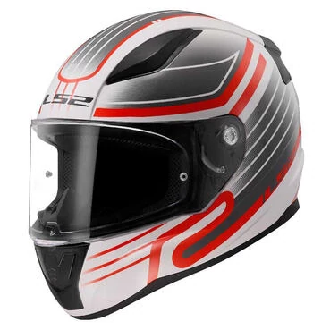 LS2 FF353 Rapid II Circuit full face helmet Красно-белый