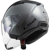 Motorcycle Jet Мотошлем Ls2 OF600 COPTER II Nardo Gray Glossy