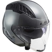 Motorcycle Jet Мотошлем Ls2 OF600 COPTER II Nardo Gray Glossy