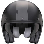 Scorpion BELFAST EVO SPADE Custom Jet Motorcycle Мотошлем Black Silver