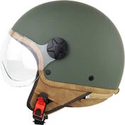 Motocubo 721 ANT Matt Green Motorcycle Jet Мотошлем