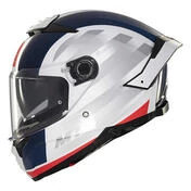 MT Helmets Thunder 4 SV Threads full face helmet Бело-синий