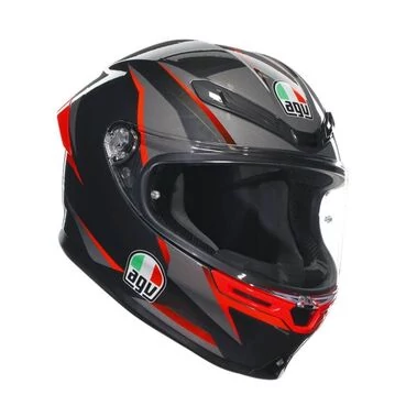AGV K6 S Slashcut Grey/Red