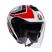Agv Irides E2206 Tolosa Мотошлем Black Grey Red Красный