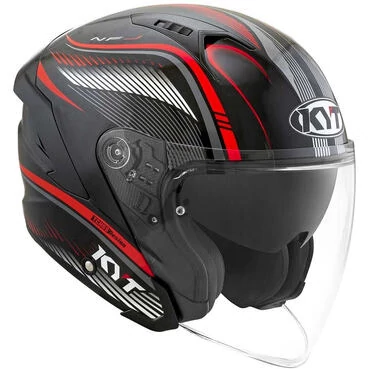 Motorcycle Мотошлем Jet KYT NF-J RADAR Red