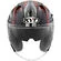 Motorcycle Мотошлем Jet KYT NF-J RADAR Red