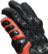 Sport Motorcycle мотоперчатки in Dainese Leather 4 STROKE 2 Black Red