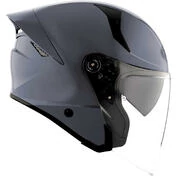 KYT TTR-JET PLAIN Jet Motorcycle Мотошлем Grey