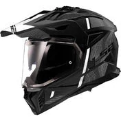 Adventure Motorcycle Мотошлем Ls2 MX702 PIONEER 2 HILL Matt Black White