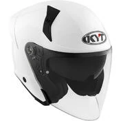 KYT TTR-JET PLAIN Jet Motorcycle Мотошлем White