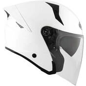 KYT TTR-JET PLAIN Jet Motorcycle Мотошлем White