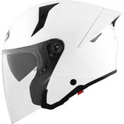 KYT TTR-JET PLAIN Jet Motorcycle Мотошлем White