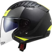 Ls2 OF600 COPTER II URBAN Motorcycle Jet Мотошлем Matt Black Fluo Yellow