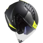 Ls2 OF600 COPTER II URBAN Motorcycle Jet Мотошлем Matt Black Fluo Yellow