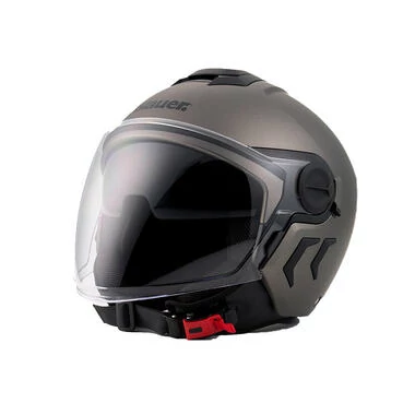 Blauer Demi Jet Dj-01 Mono Мотошлем Titanium Matt Серый