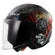 LS2 OF616 Airflow II Happy Dreams open face helmet Черный
