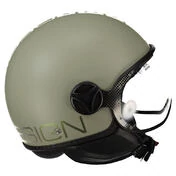 MOMO DESIGN FGTR Classic Open Face Helmet Flip Matt Green / Bronze