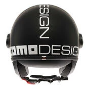 MOMO DESIGN FGTR Classic Open Face Helmet Stripes Matt Black / Fucsia