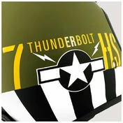 HELSTONS Thunderbolt open face helmet Зеленый