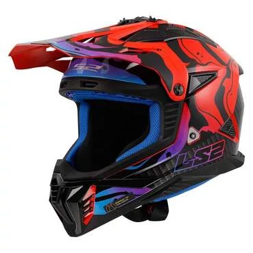 LS2 MX708 Fast II Wash full face helmet Красный