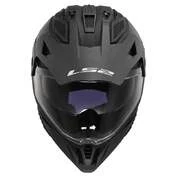 LS2 MX702 Pioneer II full face helmet Черный