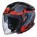 SMK GTJ Escape open face helmet Black / Red / Grey