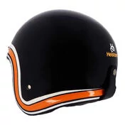 HELSTONS Freedom open face helmet Black / Beige / Orange