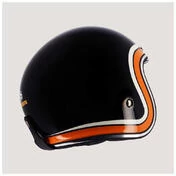 HELSTONS Freedom open face helmet Black / Beige / Orange
