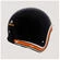 HELSTONS Freedom open face helmet Black / Beige / Orange