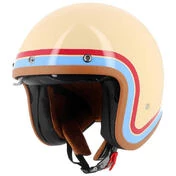 HELSTONS Freedom open face helmet Beige / Blue / Red