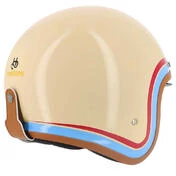 HELSTONS Freedom open face helmet Beige / Blue / Red