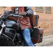 SHAD SR38 Cafe Racer 10L side saddlebag Коричневый