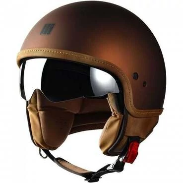 Motocubo 717 BEETLE Tobacco Jet Motorcycle Мотошлем (22.06)
