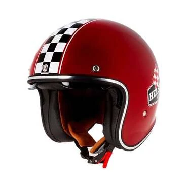 HELSTONS Flag open face helmet Бордовый