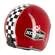 HELSTONS Flag open face helmet Бордовый
