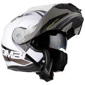 NZI Combi 2 Duo modular helmet Glossy Shell/Matt Chin Bar Shock White / Black