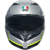 Integral Motorcycle Мотошлем Agv K3 FORTIFY Gray Black Yellow Fluo