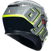Integral Motorcycle Мотошлем Agv K3 FORTIFY Gray Black Yellow Fluo