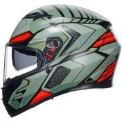 Agv K3 DECEPT Integral Motorcycle Мотошлем Matt Black Green Red